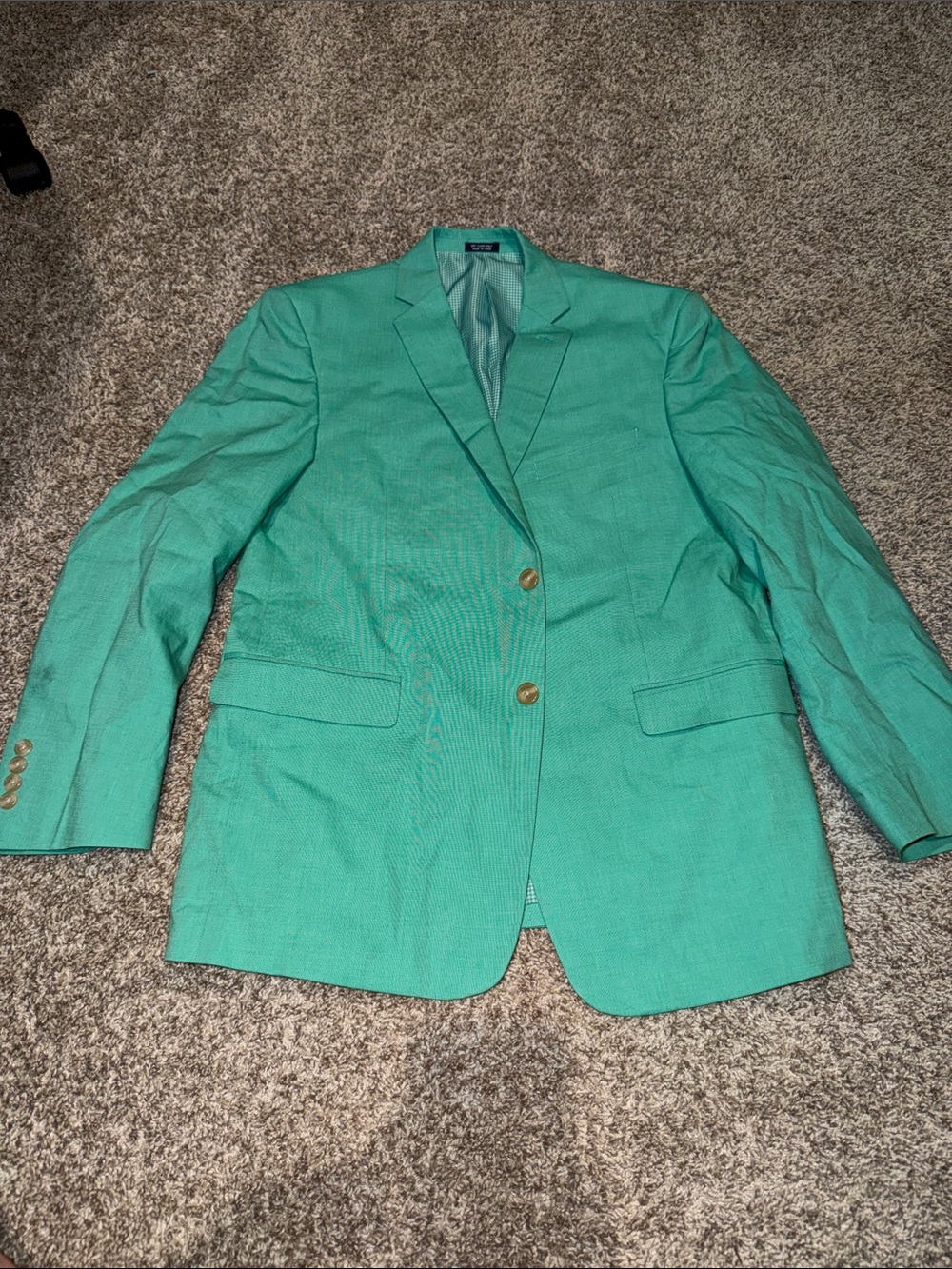 Saddlebred Teal Green Two-Button Sport Coat